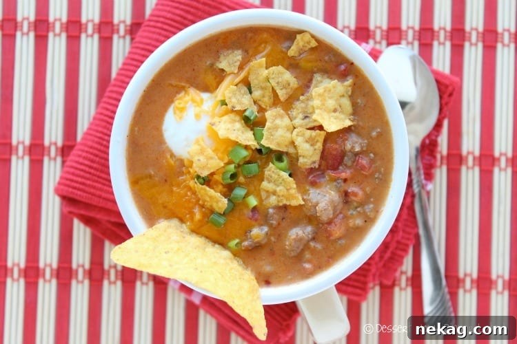 Hearty Beef Nacho Soup Recipe 3 Beefy Nacho Soup