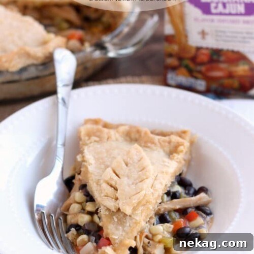 Use that leftover Thanksgiving turkey in this Southwestern Turkey Pot Pie with corn, black beans, peppers, and a gravy with a kick! From DessertNowDinnerLater.com