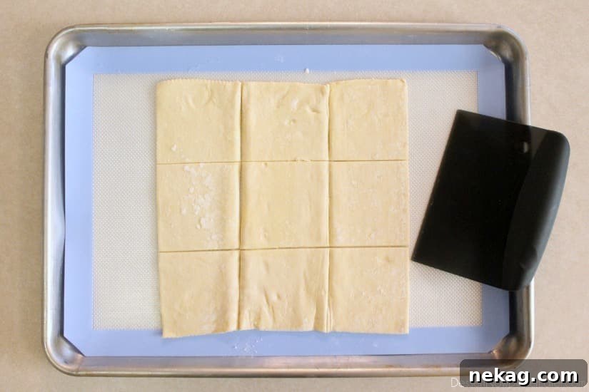 Pumpkin Chocolate Chip Pastries Recipe for Fall Baking Delight 3 Pumpkin Chocolate Chip Pastries - step 1 - puff pastry dough