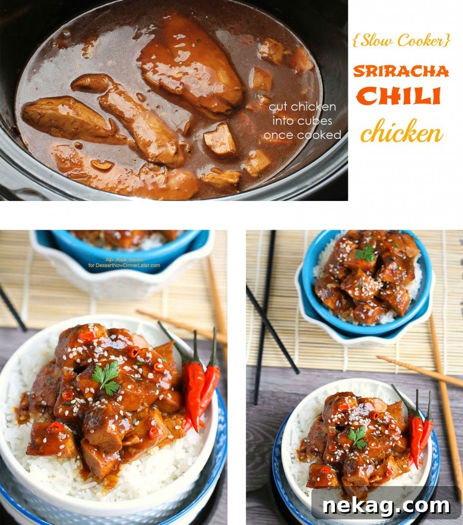 Slow Cooker Sriracha Chili Chicken