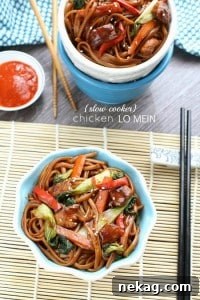 Slow Cooker Chicken Lo Mein