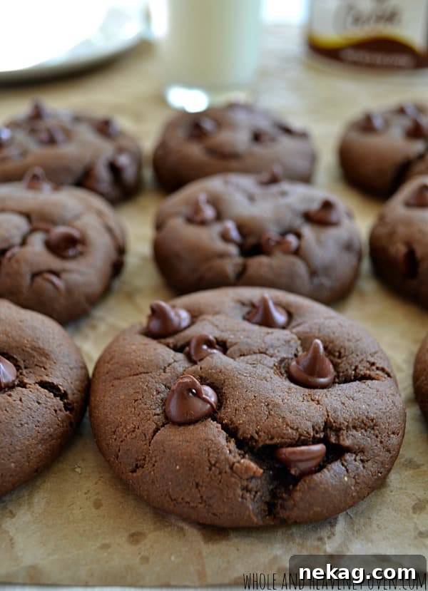 Bakery-Style Double Chocolate Cookies