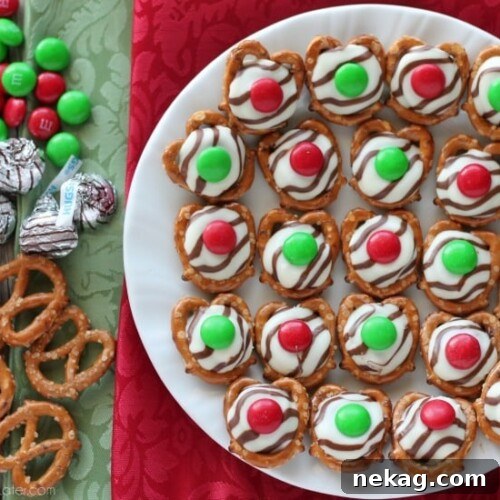 Christmas Pretzel Hugs