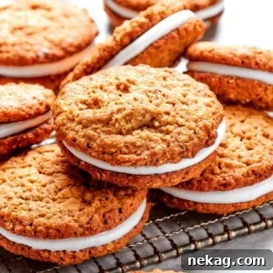 Stacked and ready to eat, these oatmeal cream pies trade cellophane wrappers for real from-scratch flavor.