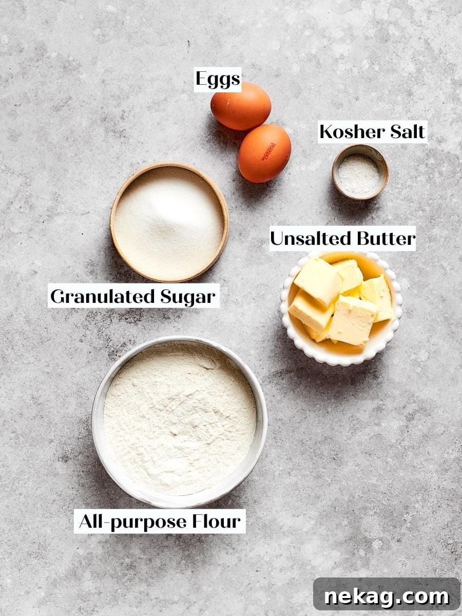 Classic Fresh Fruit Tart with Vanilla Pastry Cream 4 Six ingredients are all pâte sablée needs, which makes weighing them accurately worth the effort.