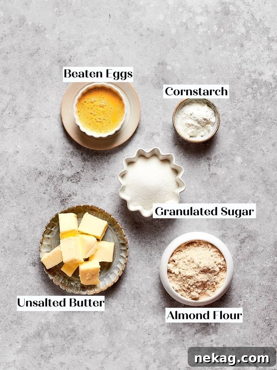 Classic Fresh Fruit Tart with Vanilla Pastry Cream 5 Five core ingredients and ten minutes are all frangipane asks, which is its quiet appeal.