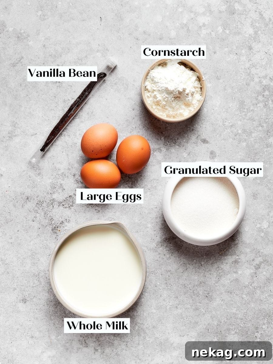Classic Fresh Fruit Tart with Vanilla Pastry Cream 6 Whole milk matters here; lower fat leaves the fruit tart filling thin and less stable.
