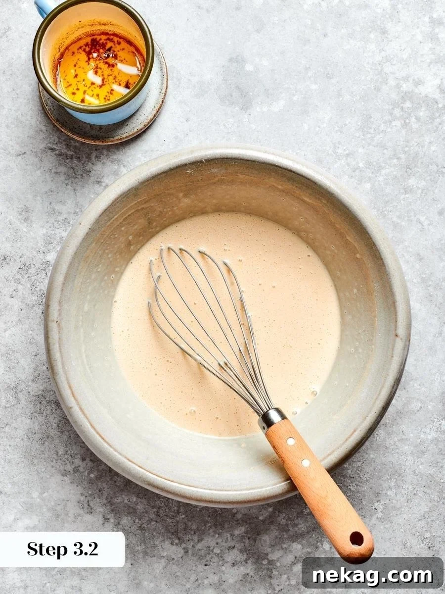 Gluten-Free Buckwheat Crepes: French-Style Recipe 7 Smooth batter at this stage means buckwheat crepes that spread thinly and evenly in the pan.