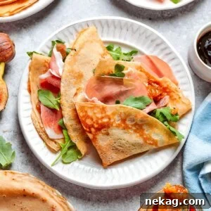 Set out with figs and balsamic, savory crepes turn a weeknight into something closer to hosting.