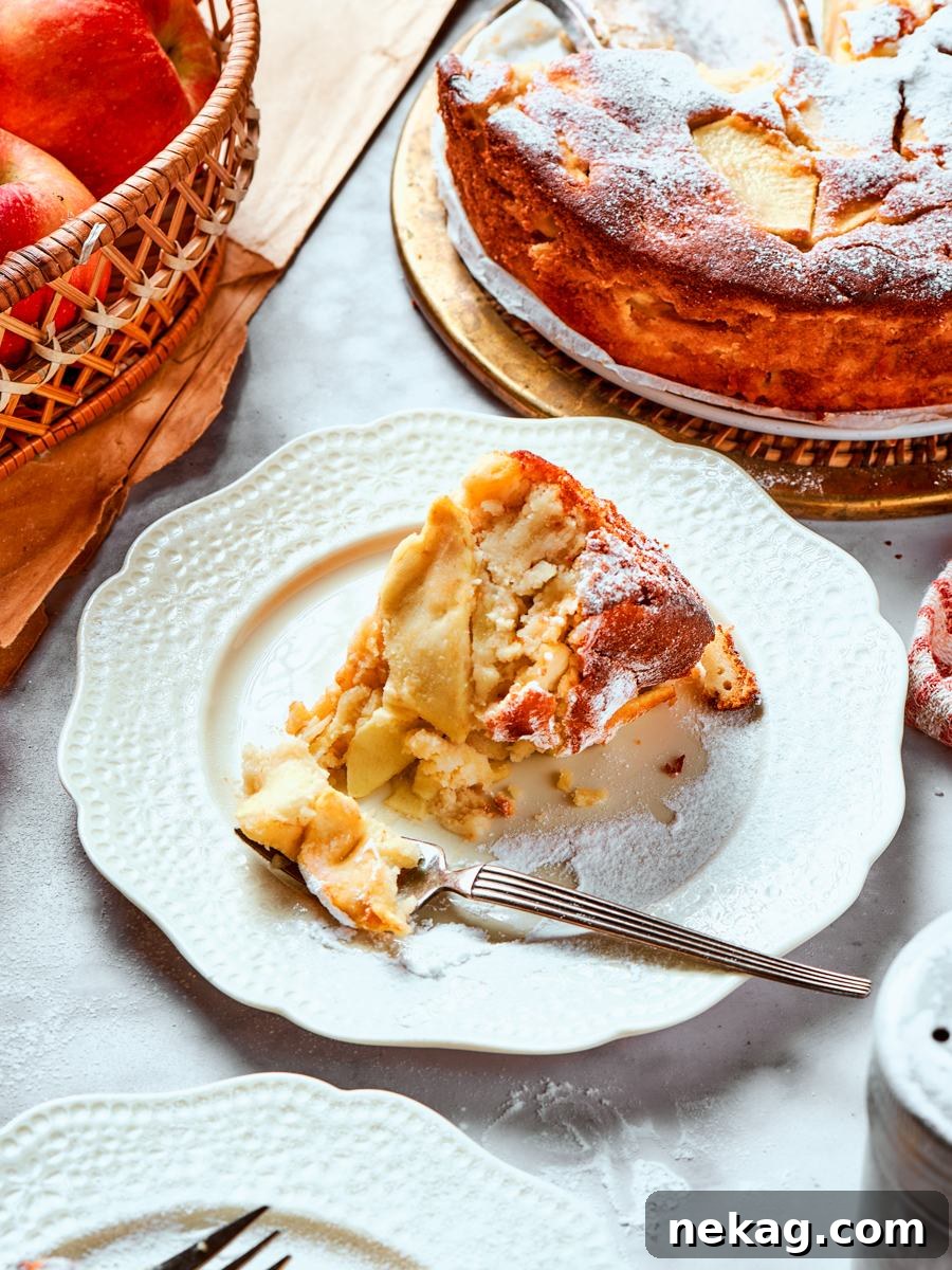 Classic French Apple Cake Recipe 8 Every angle of this french apple cake shows the same almond-rich, fruit-filled interior worth showing twice.